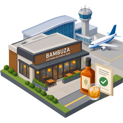 Bambuza Vietnam Kitchen & Bar gets liquor license at Sacramento airport